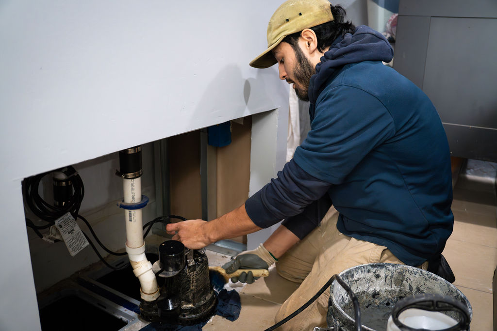 Jason performing pump maintenance Jamison