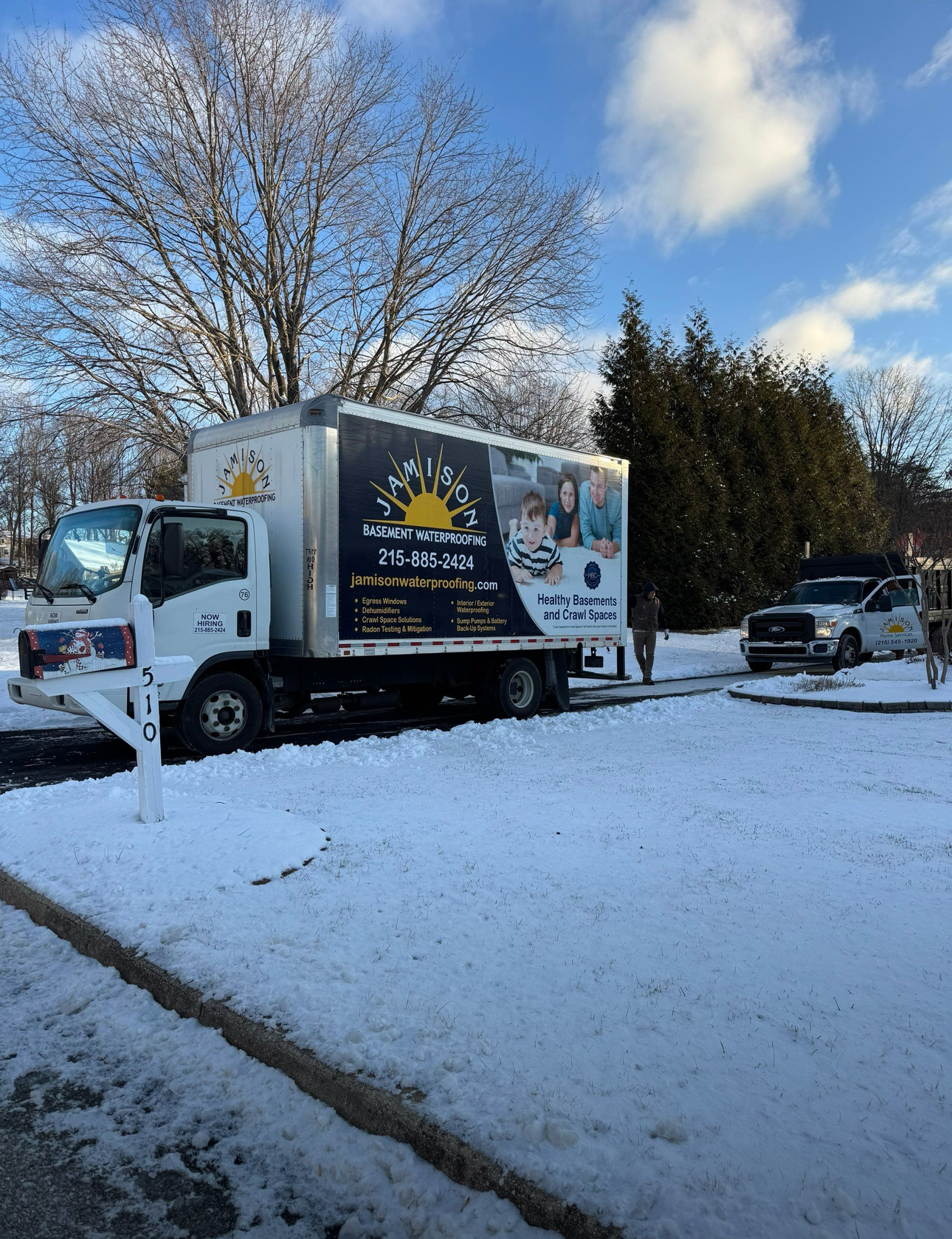 Jamison Truck in the Snow