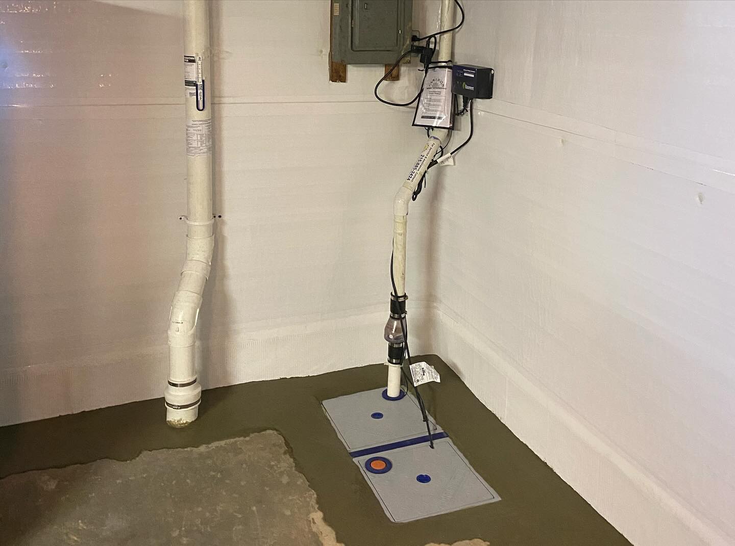 Jamison waterproofing sump pump system installed